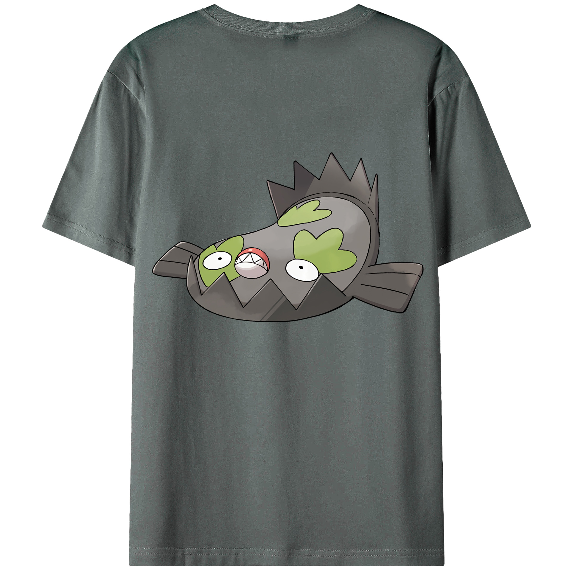 （画像用） ポケットモンスター Pokémon 綿100％ メンズ半袖Tシャツ（バックプリント） 通気性